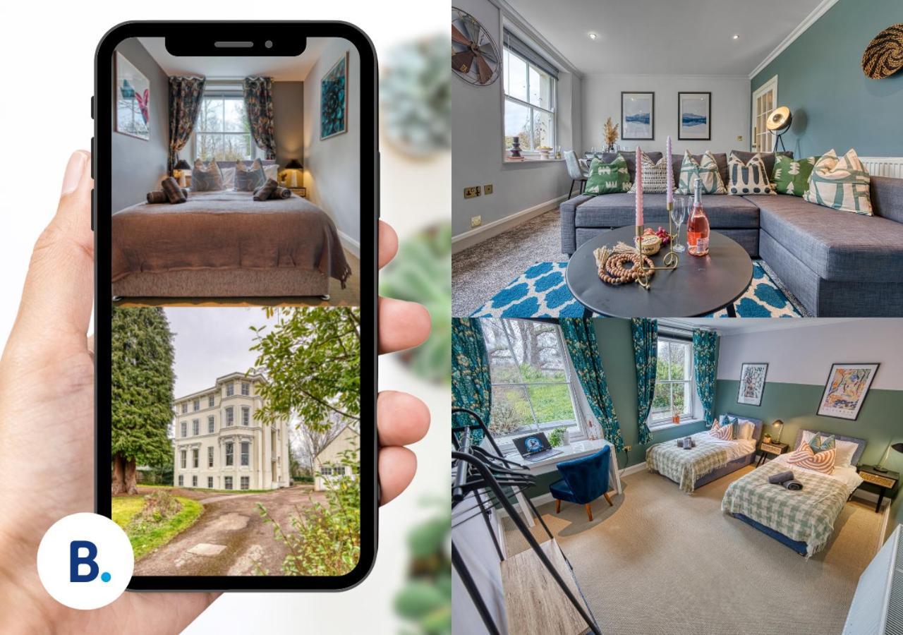 2 Bedroom Stylish Spacious Apt, Sleeps 6, Central Cheltenham, With Free Parking - By Blue Puffin Stays Buitenkant foto